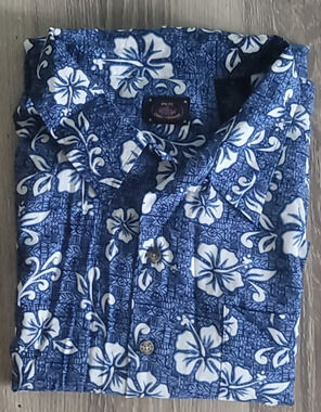 Men's Pacific Coast Highway Hawaiian Shirt Size XL Regular Short Sleeve Rayon